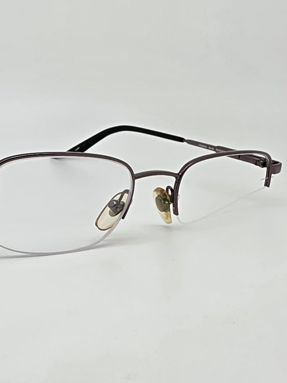Harley Davidson HD255 Gunmetal Semi Rimless Eyeglasses Frame w Flexhinge & Case - Picture 7 of 16